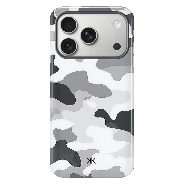 Grey Camo Phone Case - Tough Case - iphone-17-pro