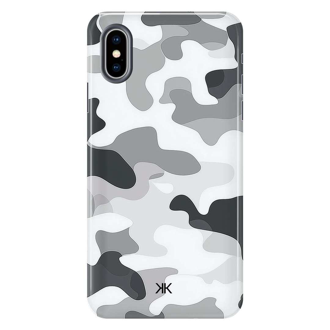 Grey Camo Phone Case - Tough Case - iphone-x