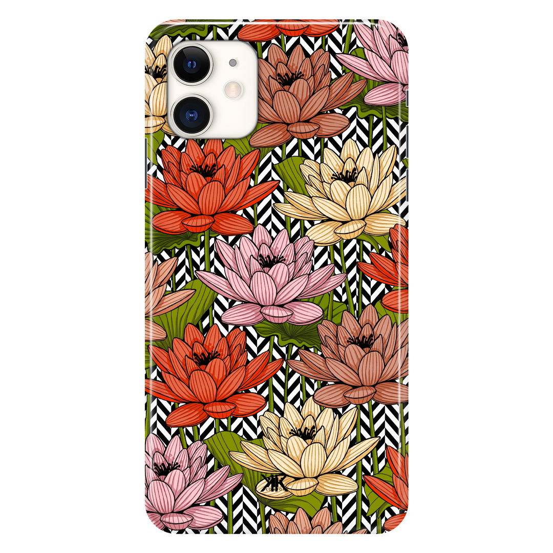 Floral Herringbone phone case for iPhone 11