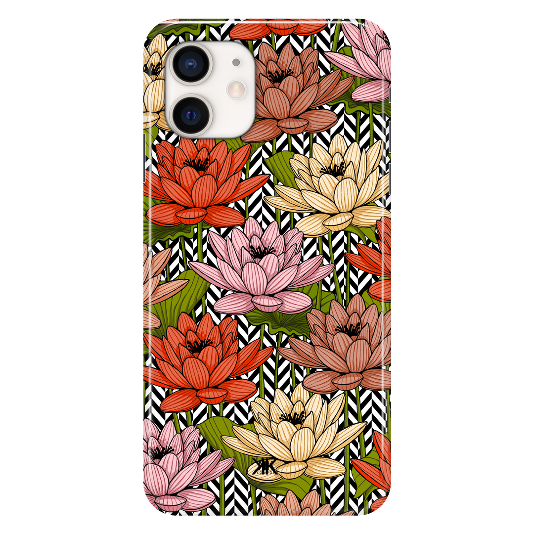 Floral Herringbone phone case for iPhone 12