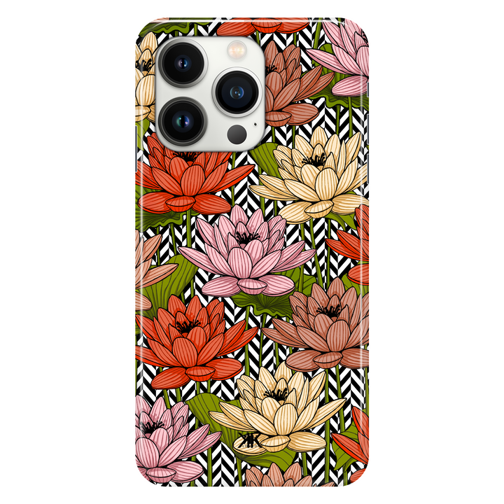 Floral Herringbone phone case for iPhone 13 Pro
