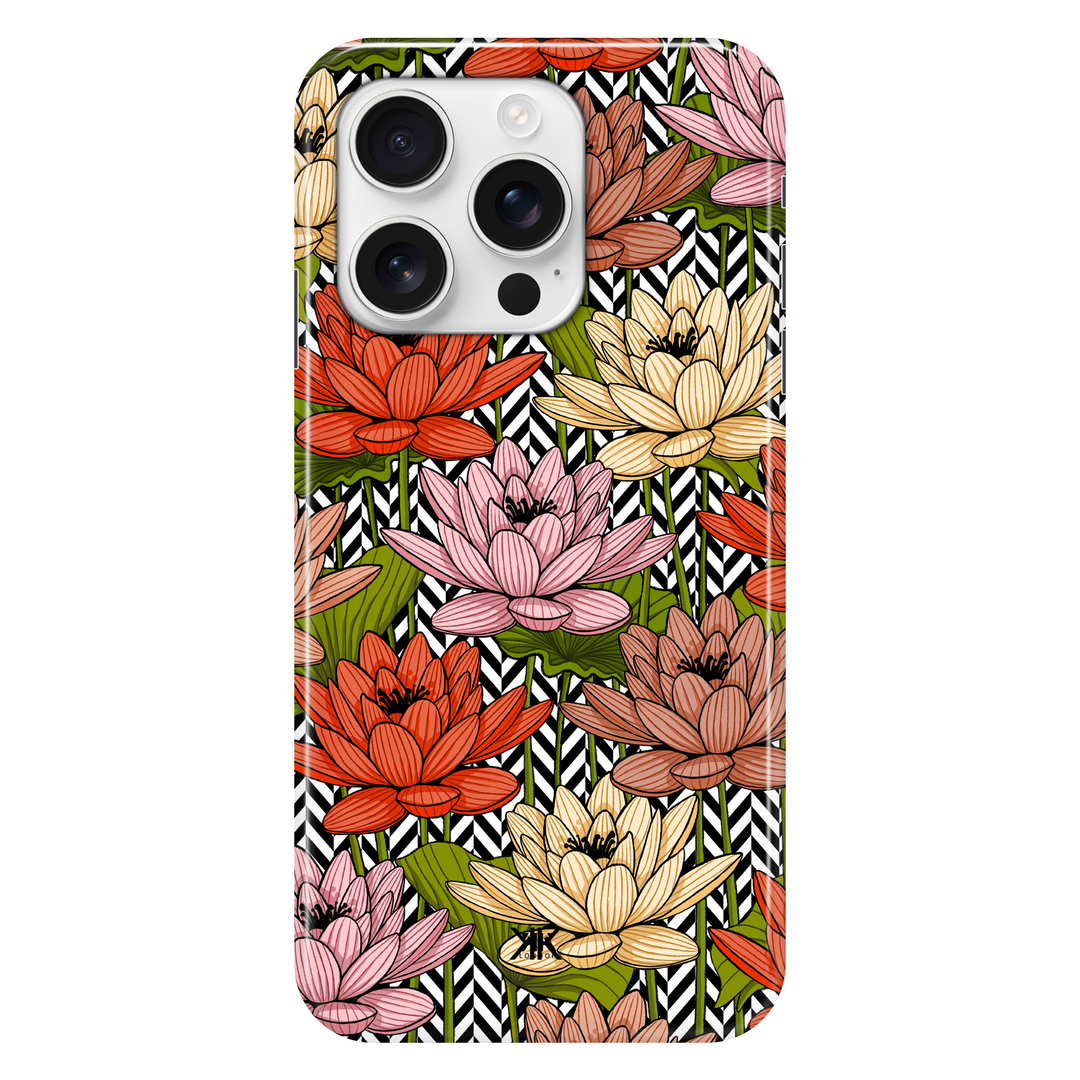 Floral Herringbone phone case for iPhone 16 Pro