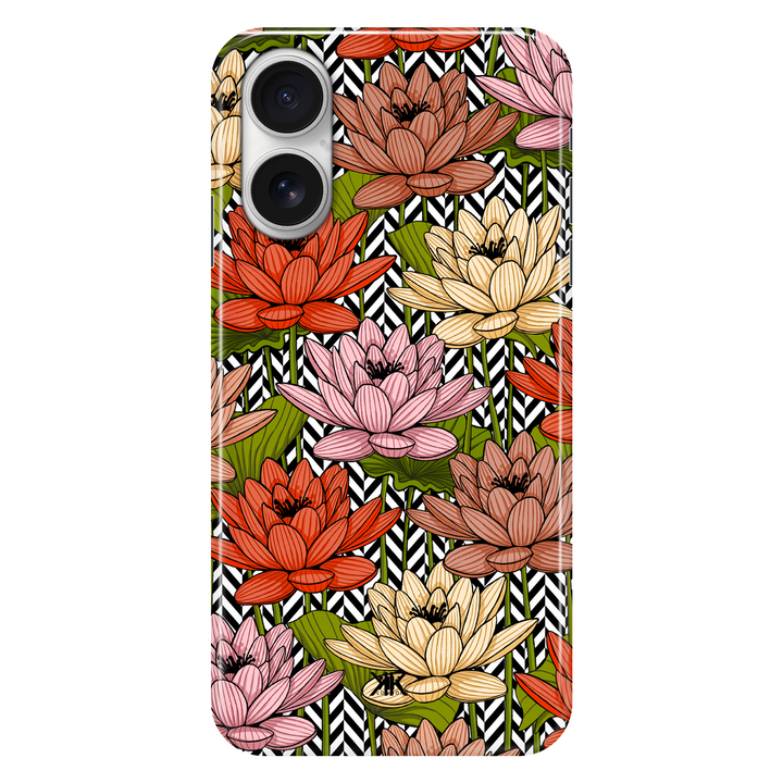 Floral Herringbone phone case for iPhone 16