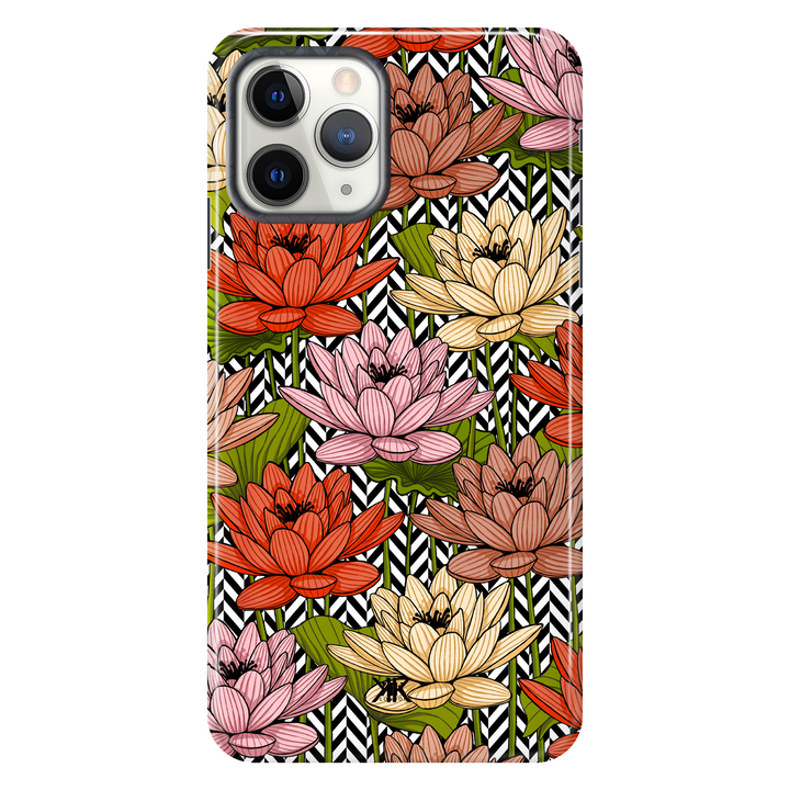 Floral Herringbone Phone Case - Tough Case - iphone-11-pro