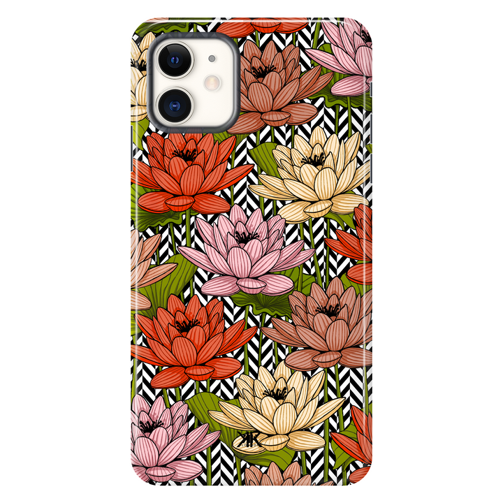 Floral Herringbone Phone Case - Tough Case - iphone-11