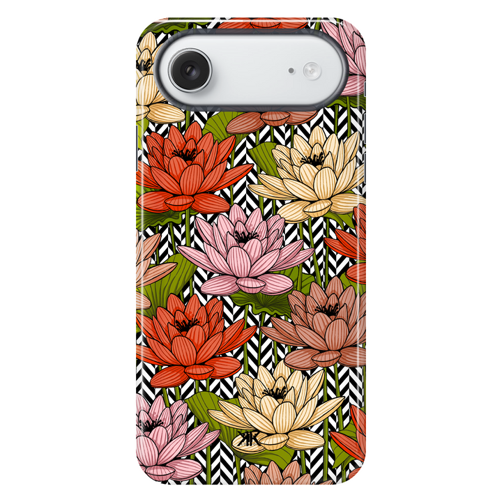 Floral Herringbone Phone Case - Tough Case - iphone-17-air