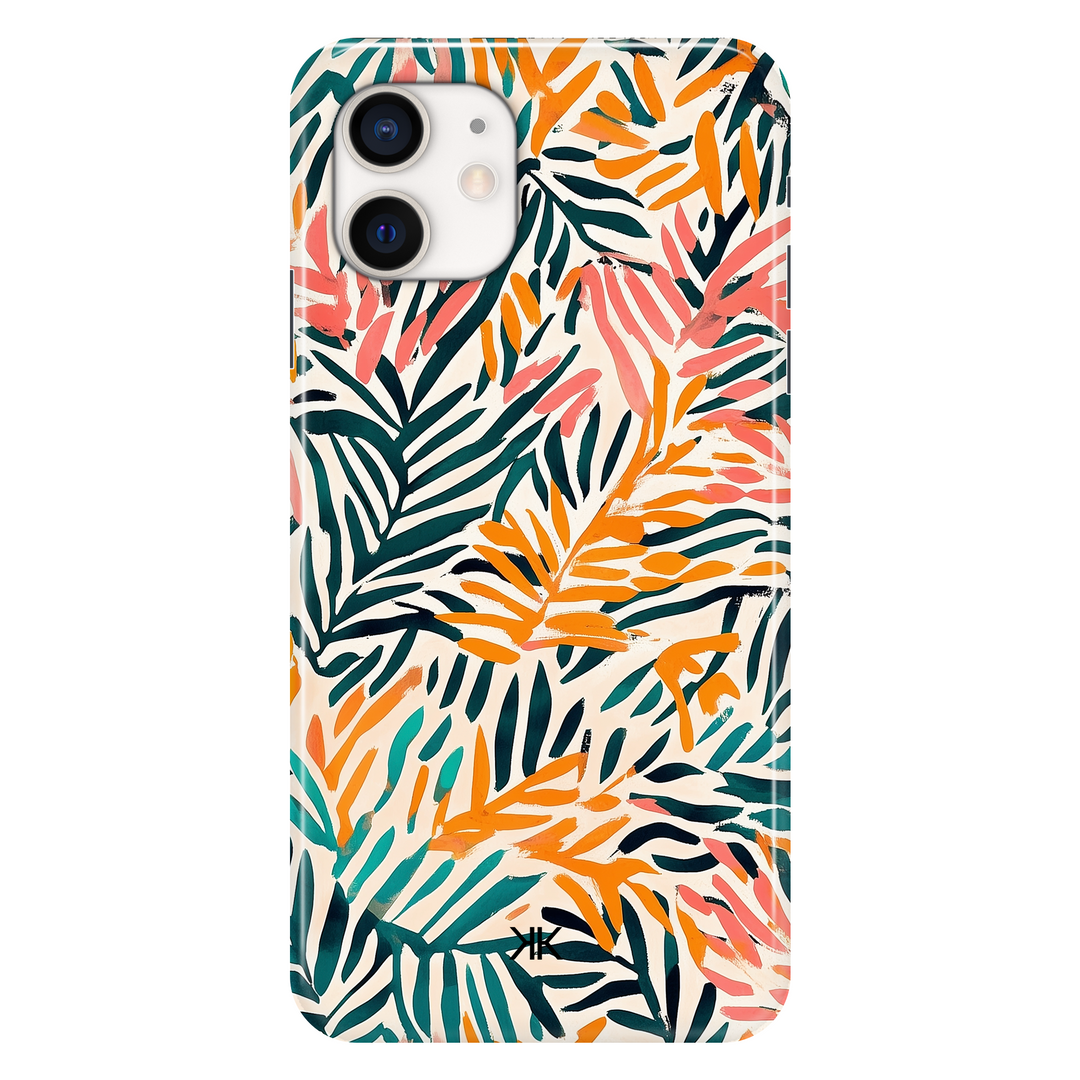 Jungle Leaves phone case for iPhone 12