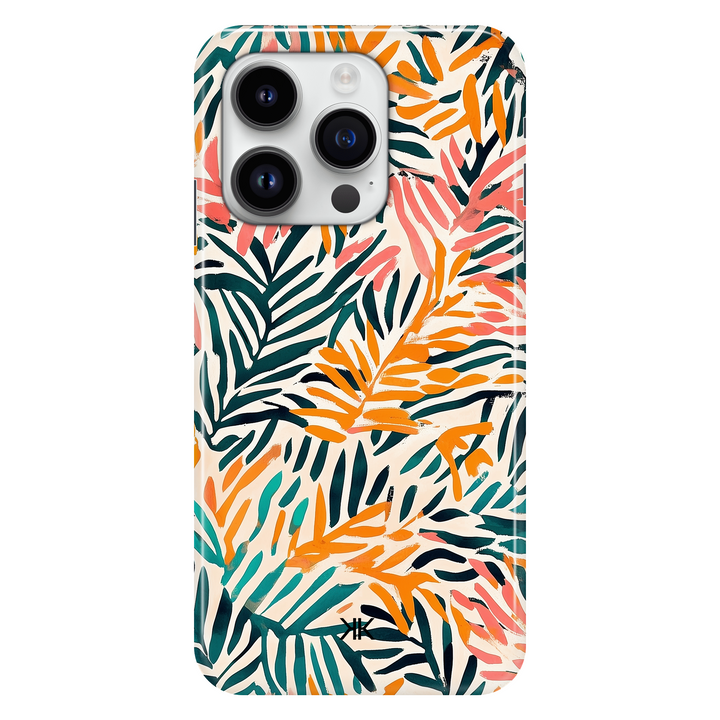 Jungle Leaves phone case for iPhone 14 Pro