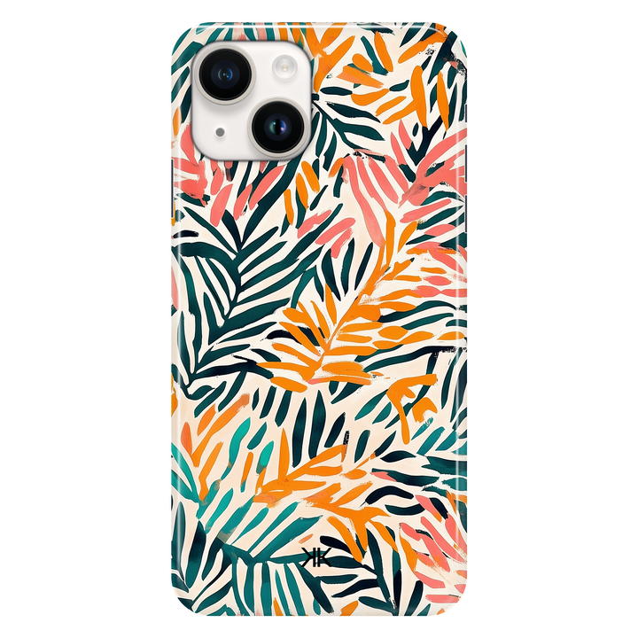 Jungle Leaves phone case for iPhone 14