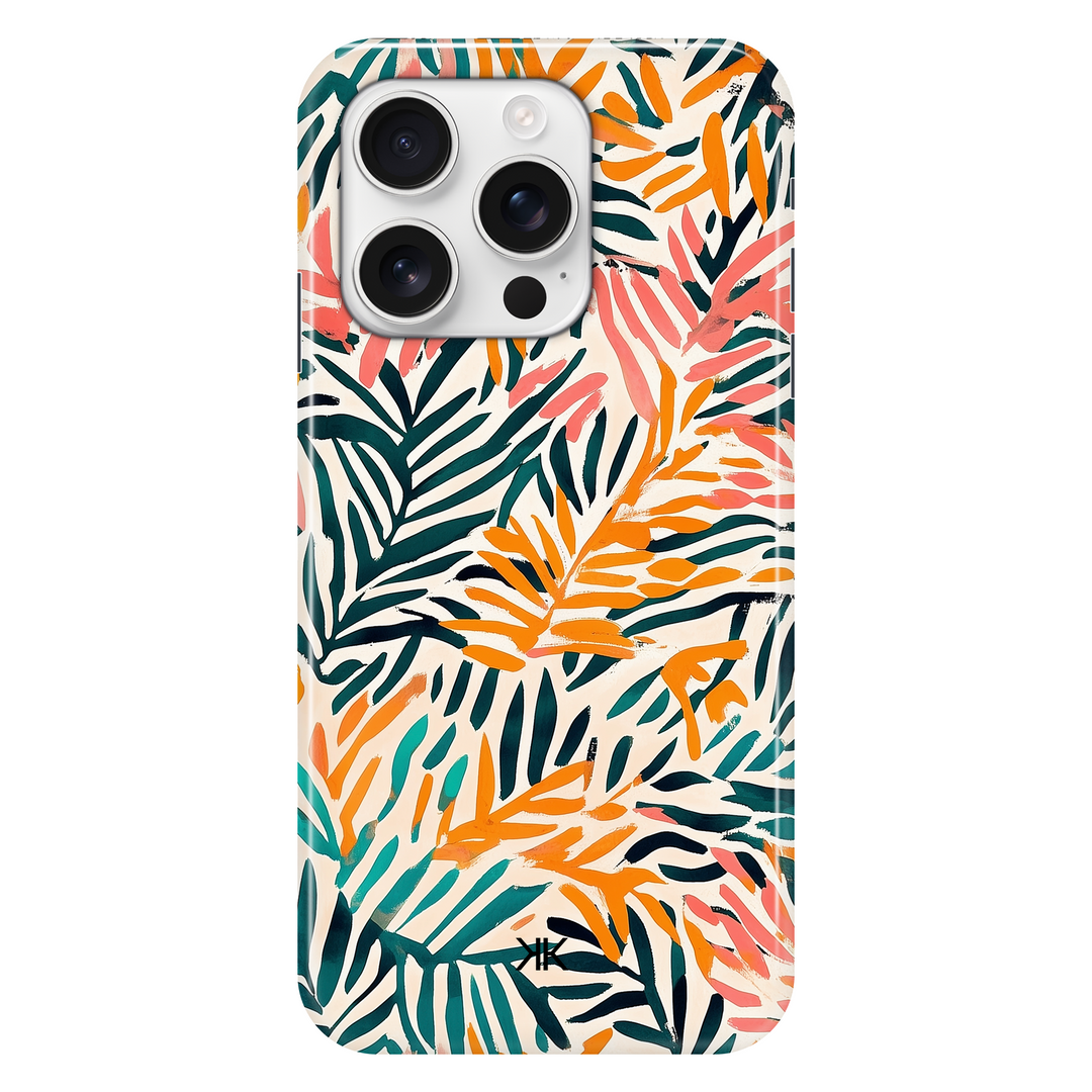 Jungle Leaves phone case for iPhone 16 Pro