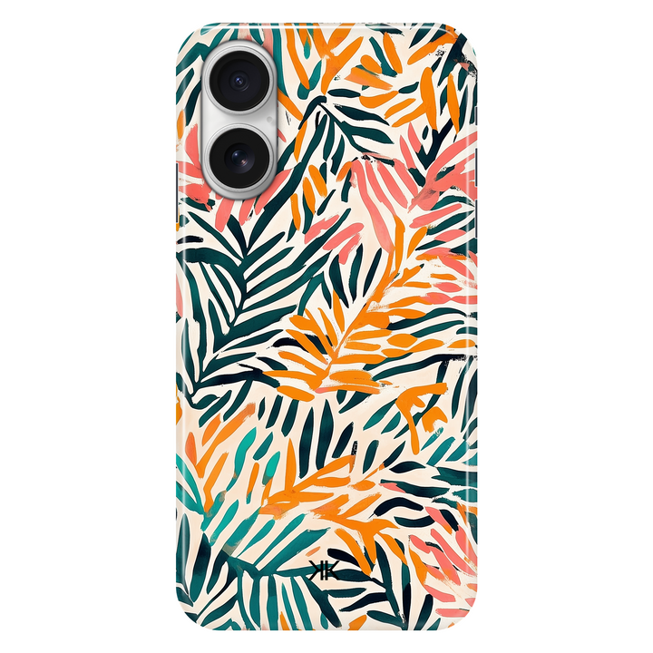 Jungle Leaves phone case for iPhone 16
