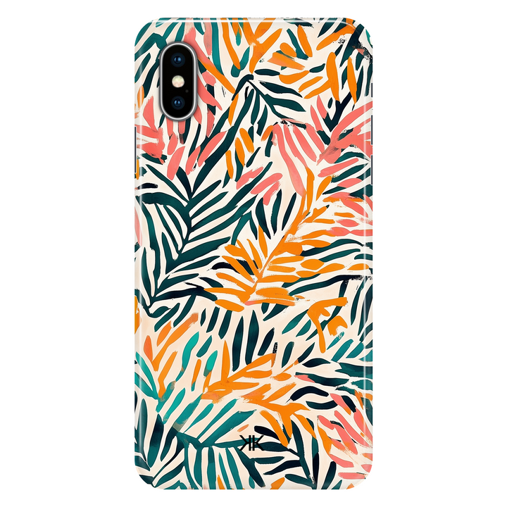 Jungle Leaves phone case for iPhone X