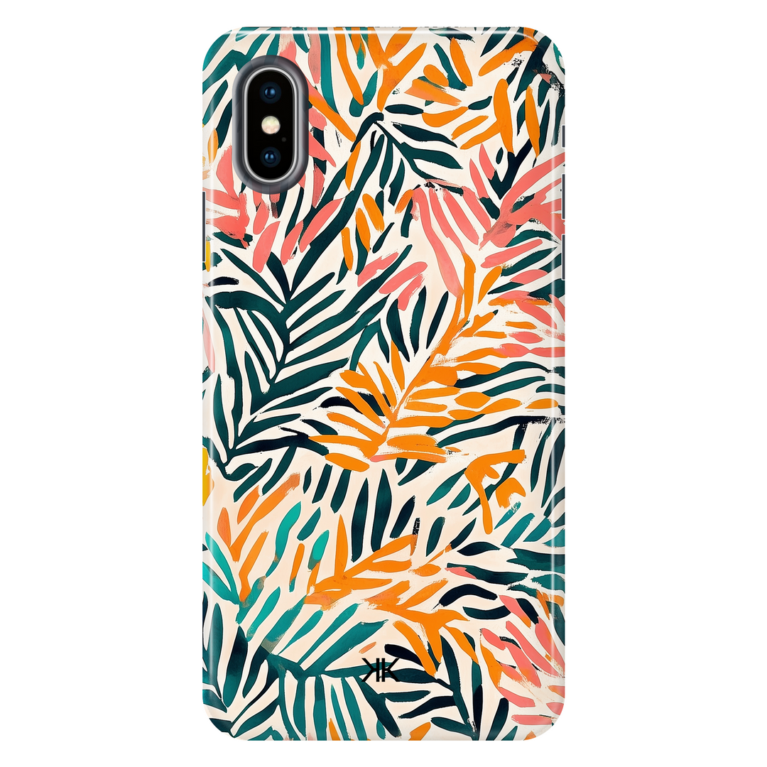 Jungle Leaves tough phone case for iPhone X