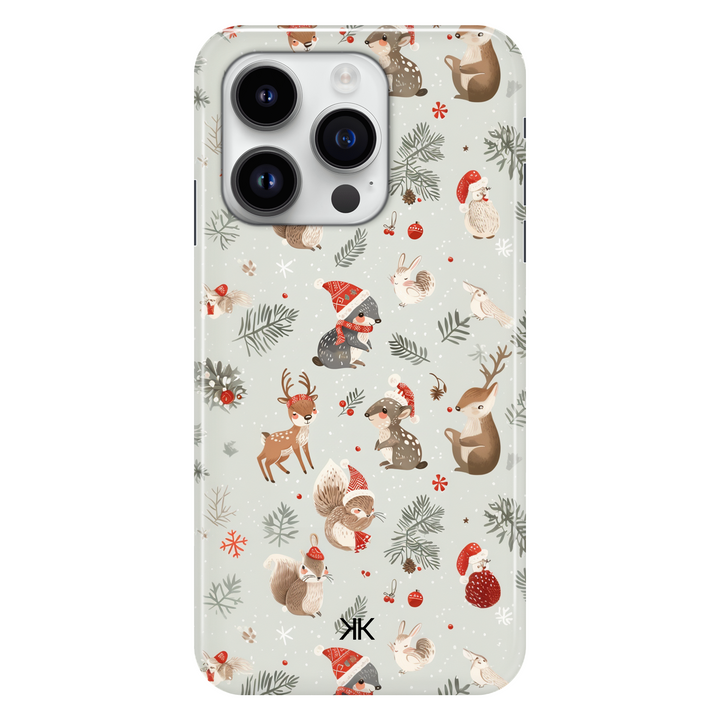 Kawaii Christmas phone case for iPhone 14 Pro