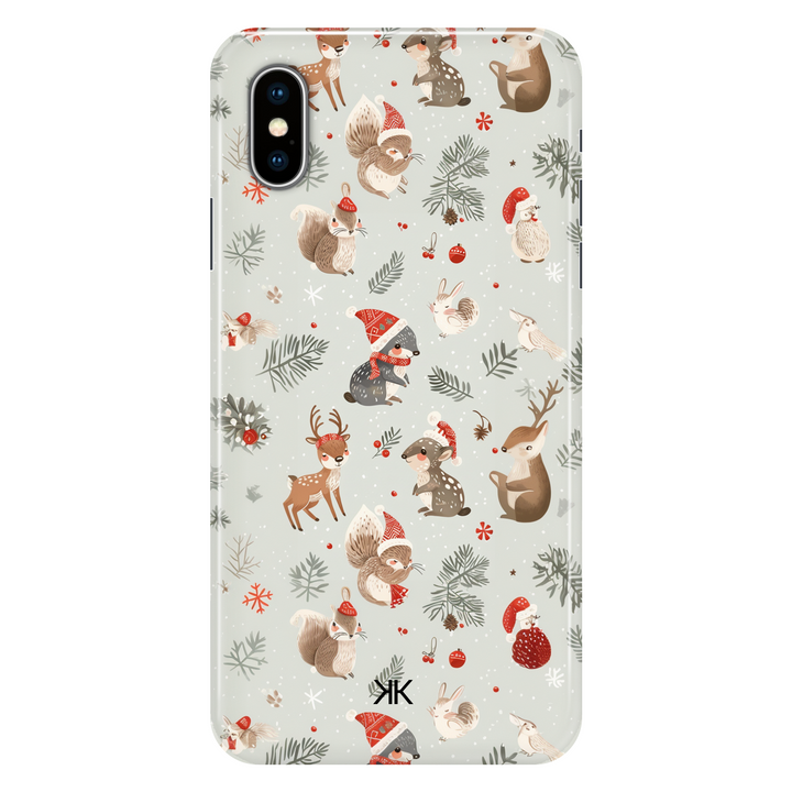 Kawaii Christmas phone case for iPhone X
