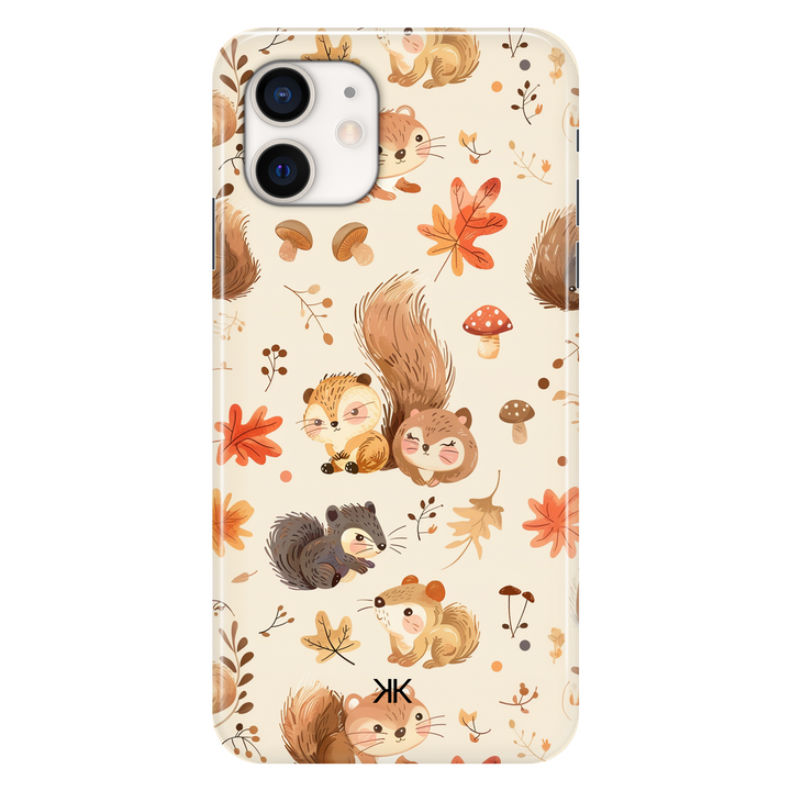 Kawaii Squirrels phone case for iPhone 12