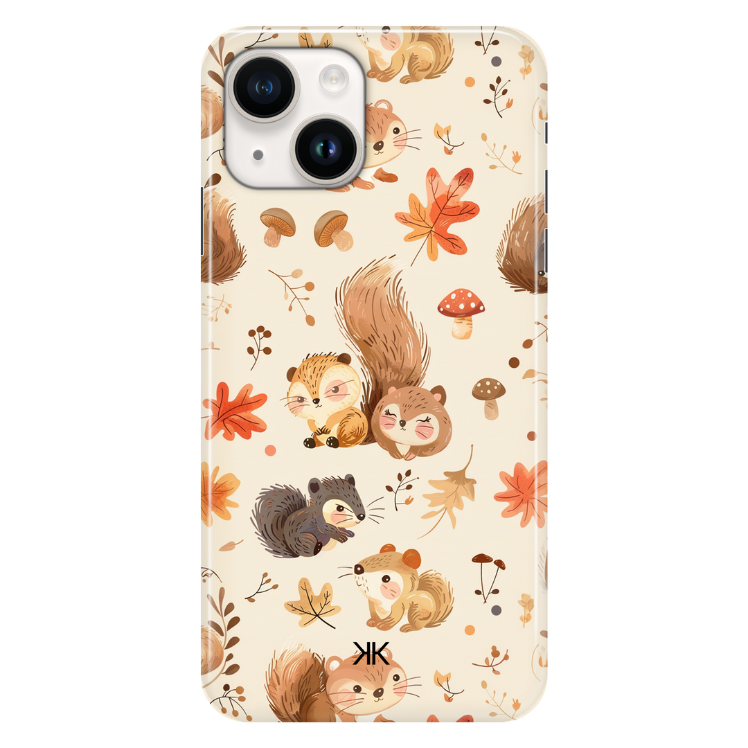 Kawaii Squirrels phone case for iPhone 14