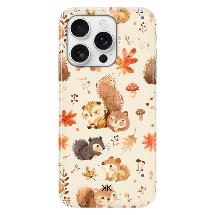 Kawaii Squirrels phone case for iPhone 16 Pro