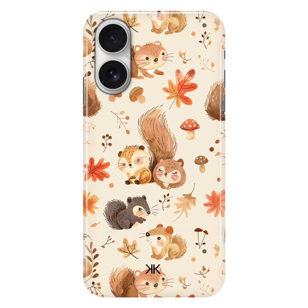 Kawaii Squirrels phone case for iPhone 16