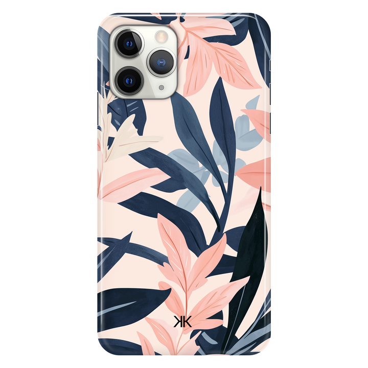 Pink Leaves phone case for iPhone 11 Pro