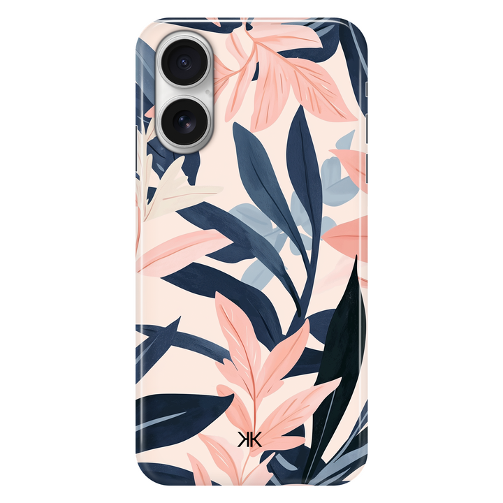 Pink Leaves phone case for iPhone 16