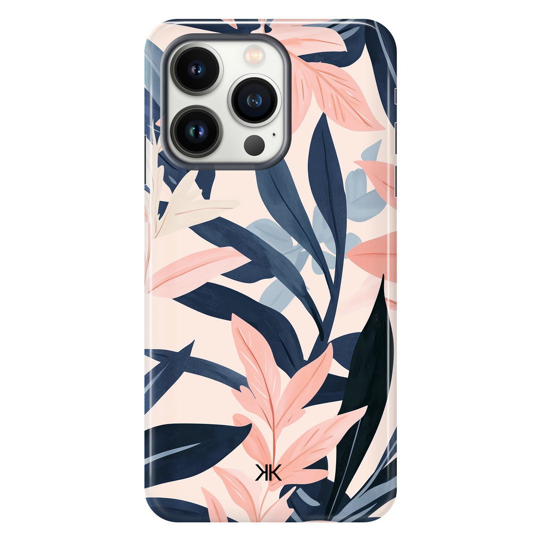 Pink Leaves Phone Case - Tough Case - iphone-13-pro