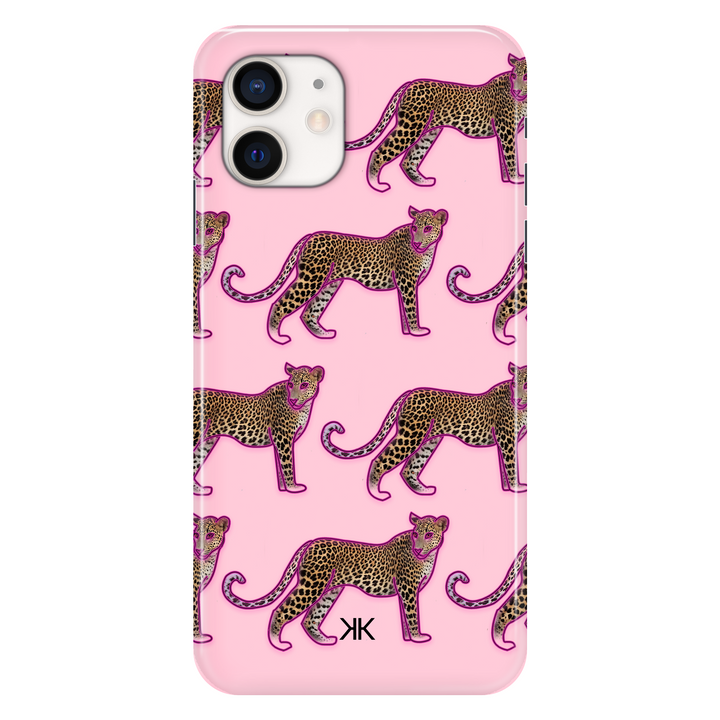 Pink Leopard Pattern phone case for iPhone 12