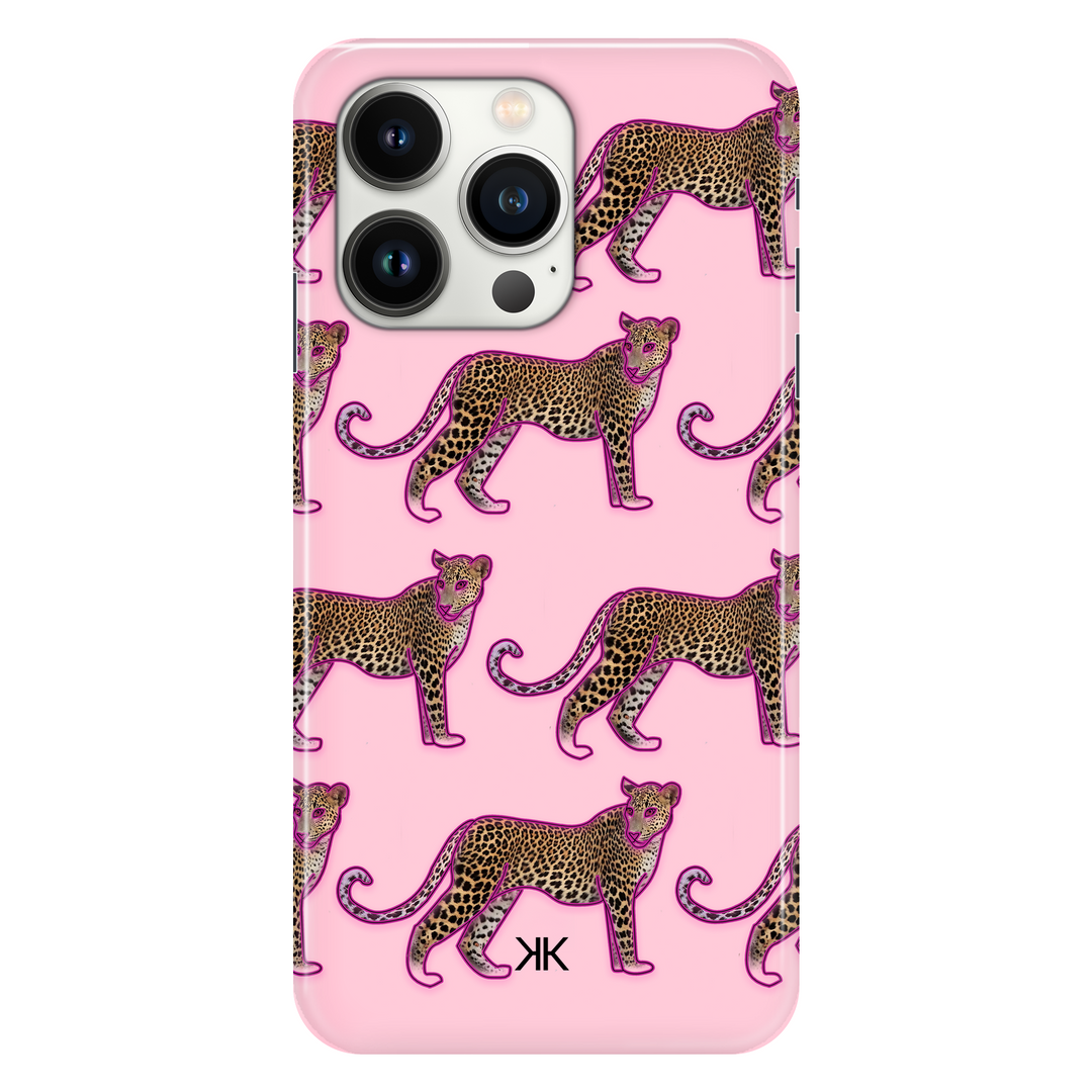 Pink Leopard Pattern phone case for iPhone 13 Pro