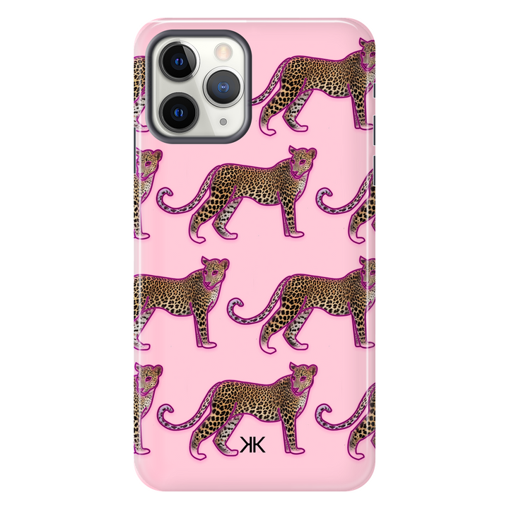 Pink Leopard Pattern Phone Case - Tough Case - iphone-11-pro