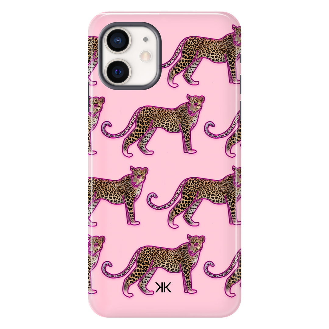 Pink Leopard Pattern Phone Case - Tough Case - iphone-12