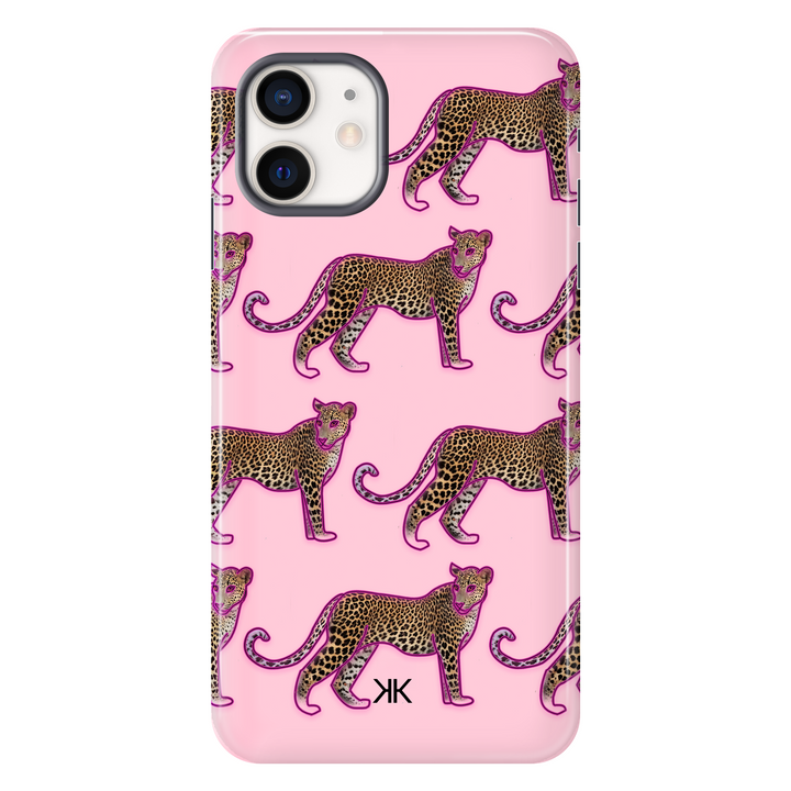 Pink Leopard Pattern Phone Case - Tough Case - iphone-12