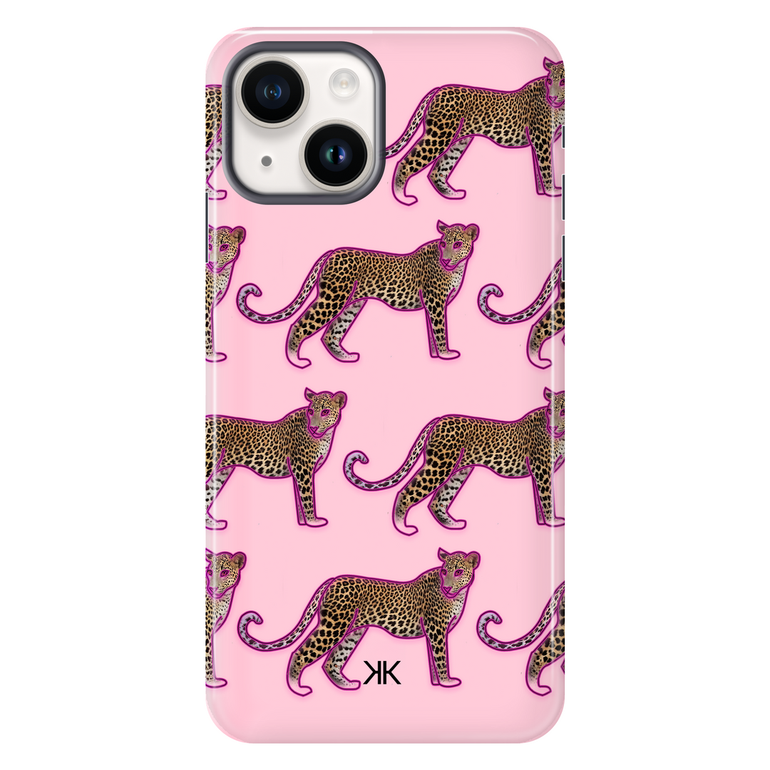 Pink Leopard Pattern Phone Case - Tough Case - iphone-14