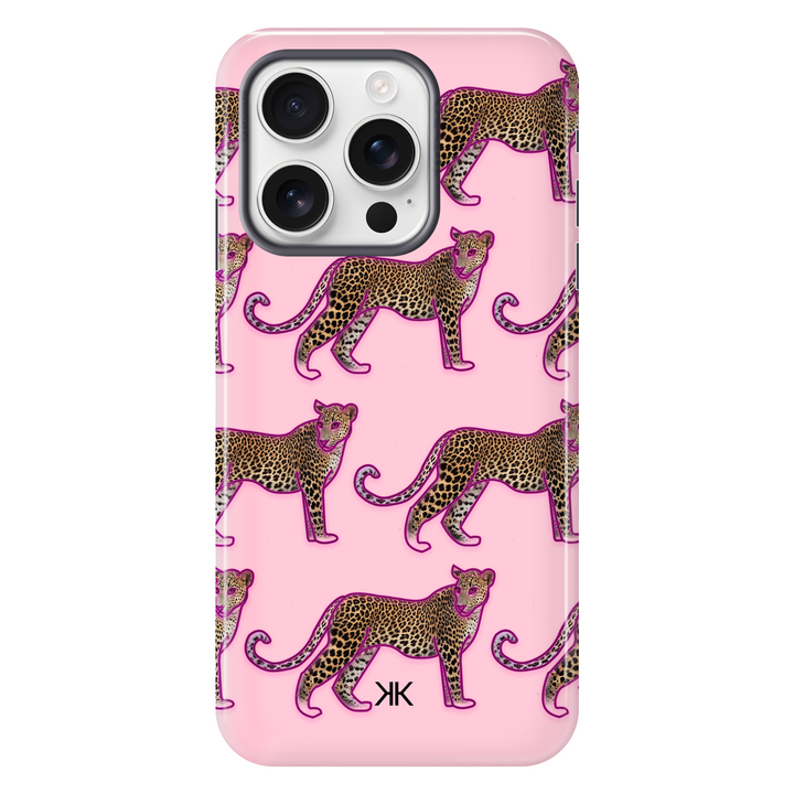 Pink Leopard Pattern Phone Case - Tough Case - iphone-16-pro