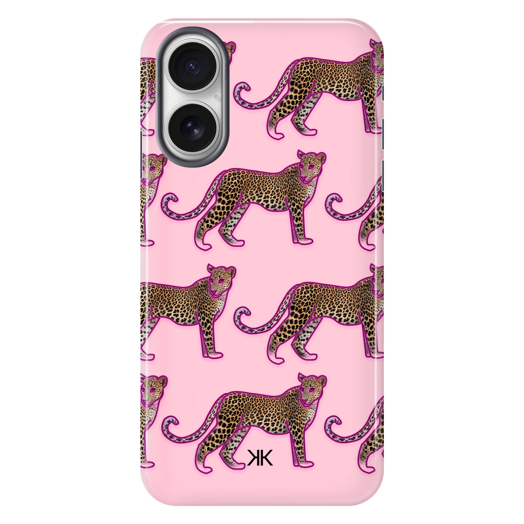 Pink Leopard Pattern Phone Case - Tough Case - iphone-16