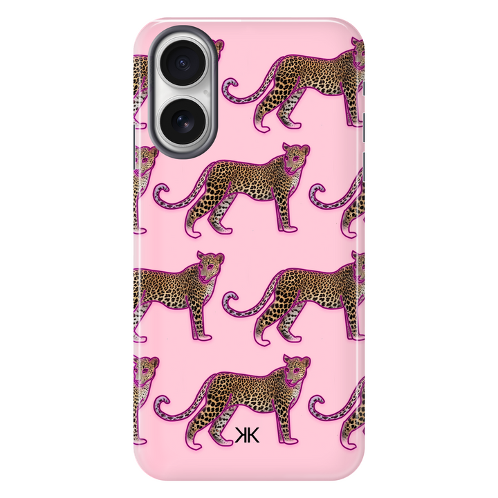 Pink Leopard Pattern Phone Case - Tough Case - iphone-16