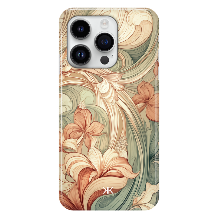 Pale Art Nouveau phone case for iPhone 14 Pro