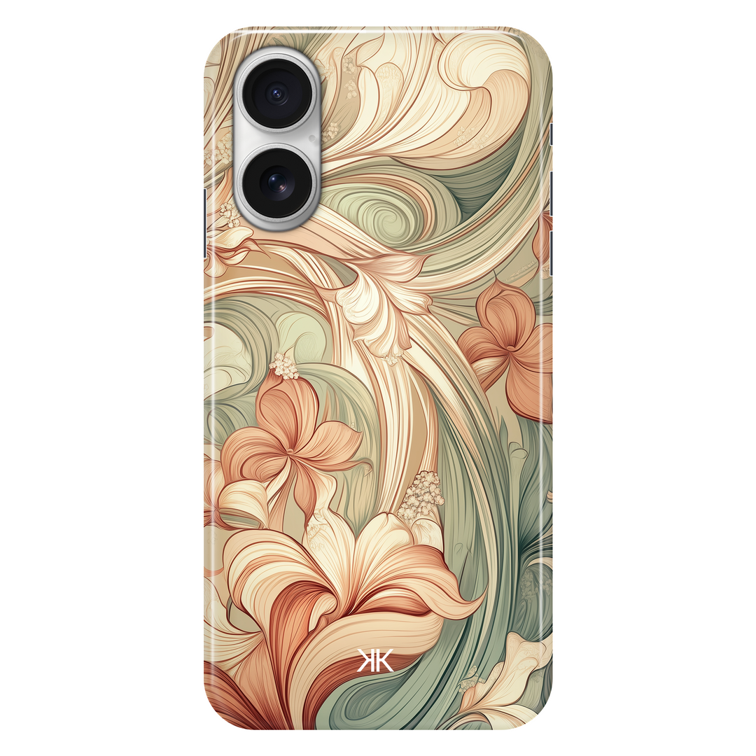 Pale Art Nouveau phone case for iPhone 16
