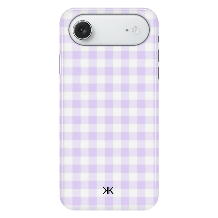 Lilac Gingham phone case for iPhone 17 Air