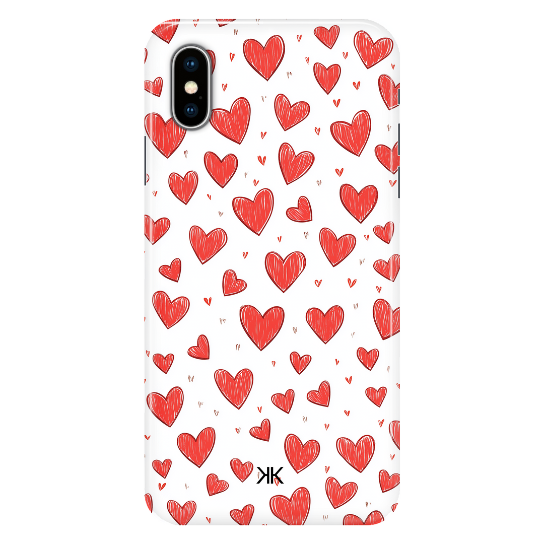 Little Hearts phone case for iPhone X