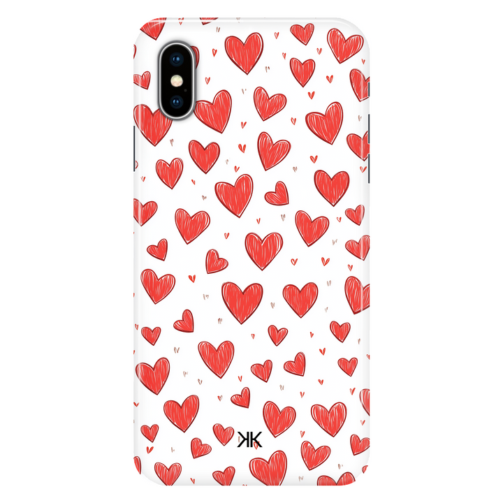 Little Hearts phone case for iPhone X