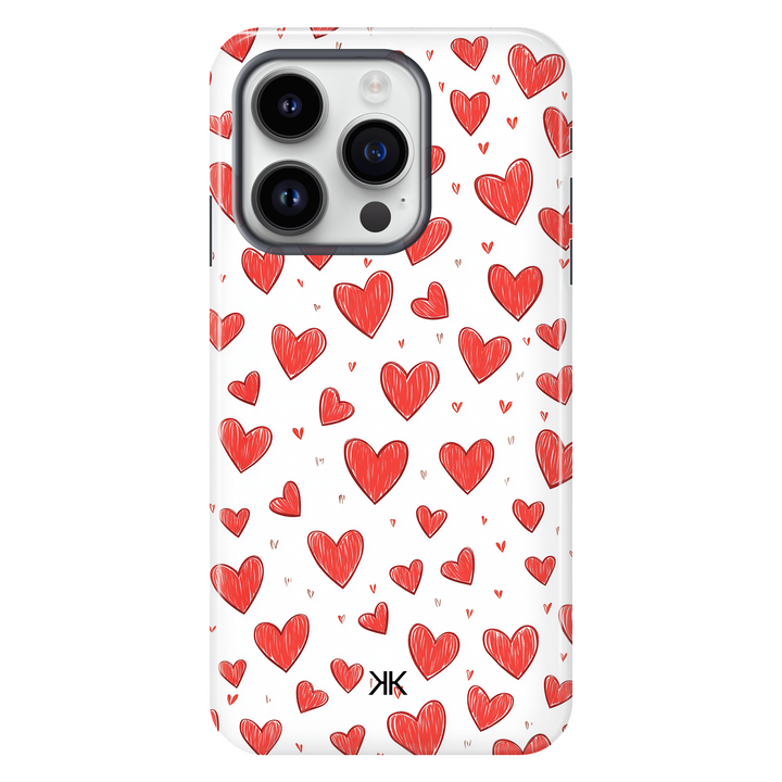 Little Hearts Phone Case - Tough Case - iphone-14-pro