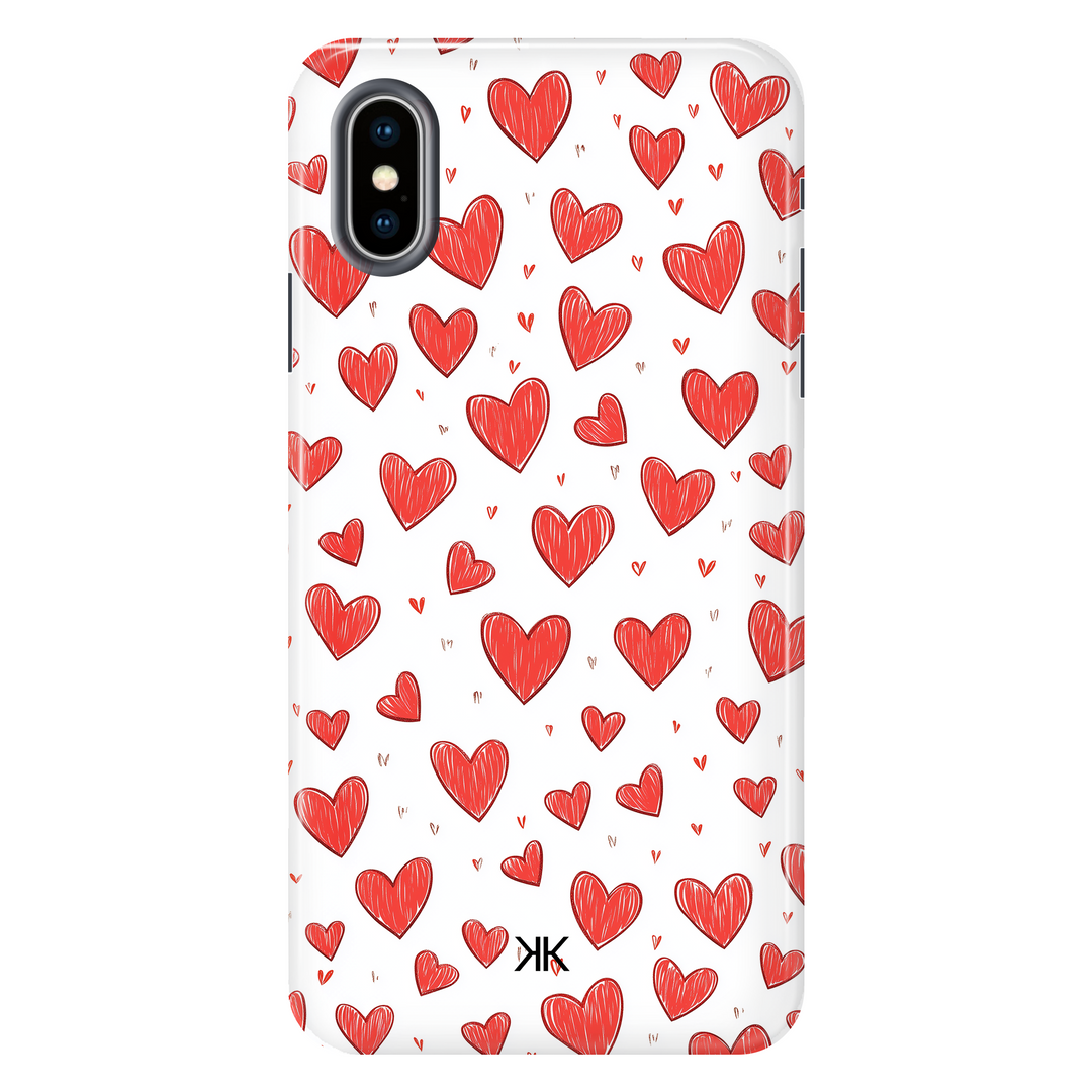 Little Hearts Phone Case - Tough Case - iphone-x