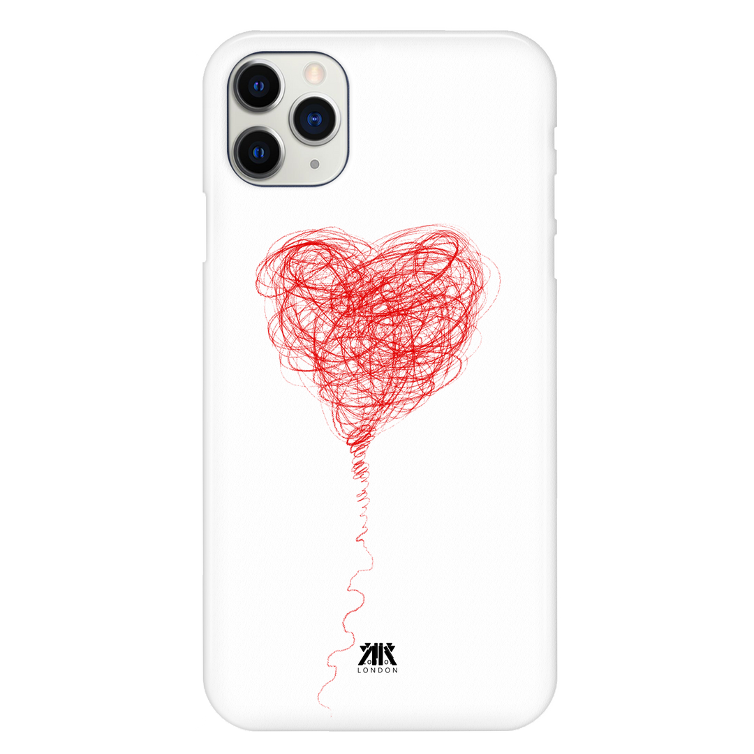 Red Balloon Heart Phone Case