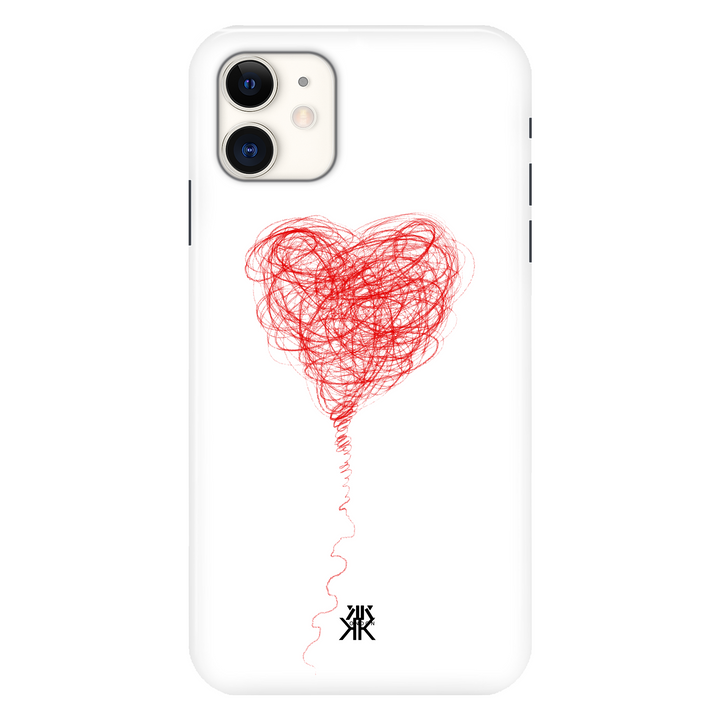 Red Balloon Heart phone case for iPhone 11