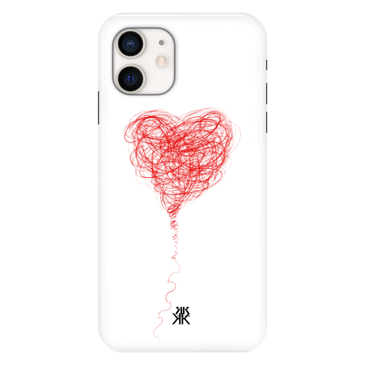 Red Balloon Heart phone case for iPhone 12