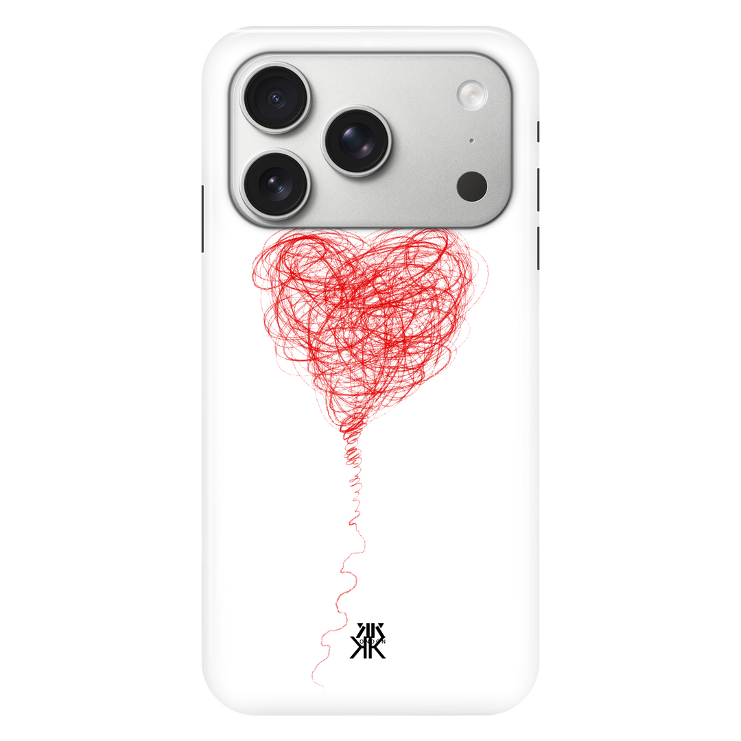 Red Balloon Heart phone case for iPhone 17 Pro
