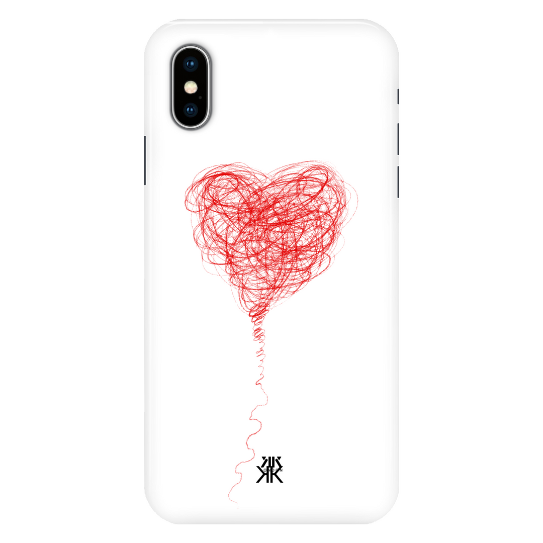 Red Balloon Heart phone case for iPhone X