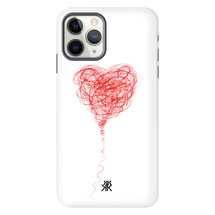 Red Balloon Heart Phone Case - Tough Case - iphone-11-pro