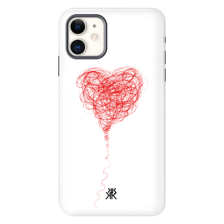 Red Balloon Heart Phone Case - Tough Case - iphone-11