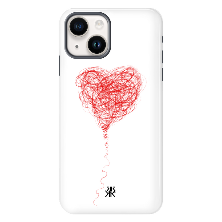 Red Balloon Heart Phone Case - Tough Case - iphone-14